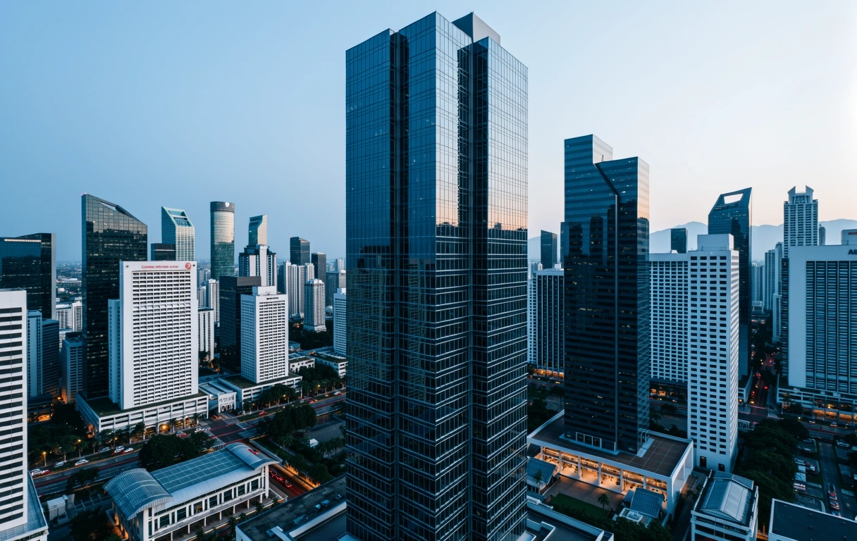 Singapore financial district architecture